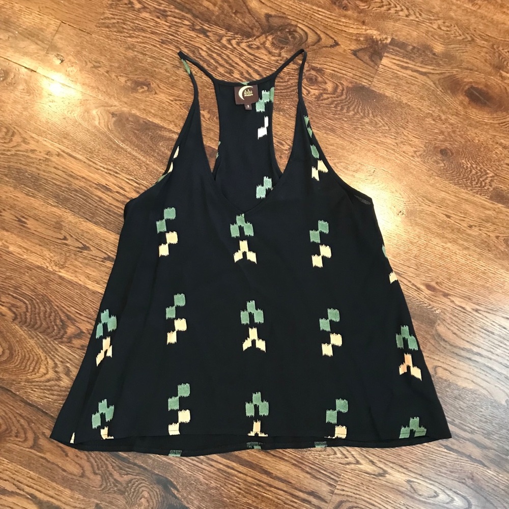 Blu Moon tribal print tank top